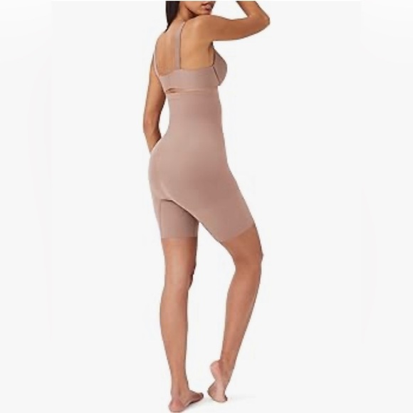 SPANX Seamless High-Waisted Shaper Short Shapewear in Cafe au Lait Size 2X NWT - Picture 2 of 7